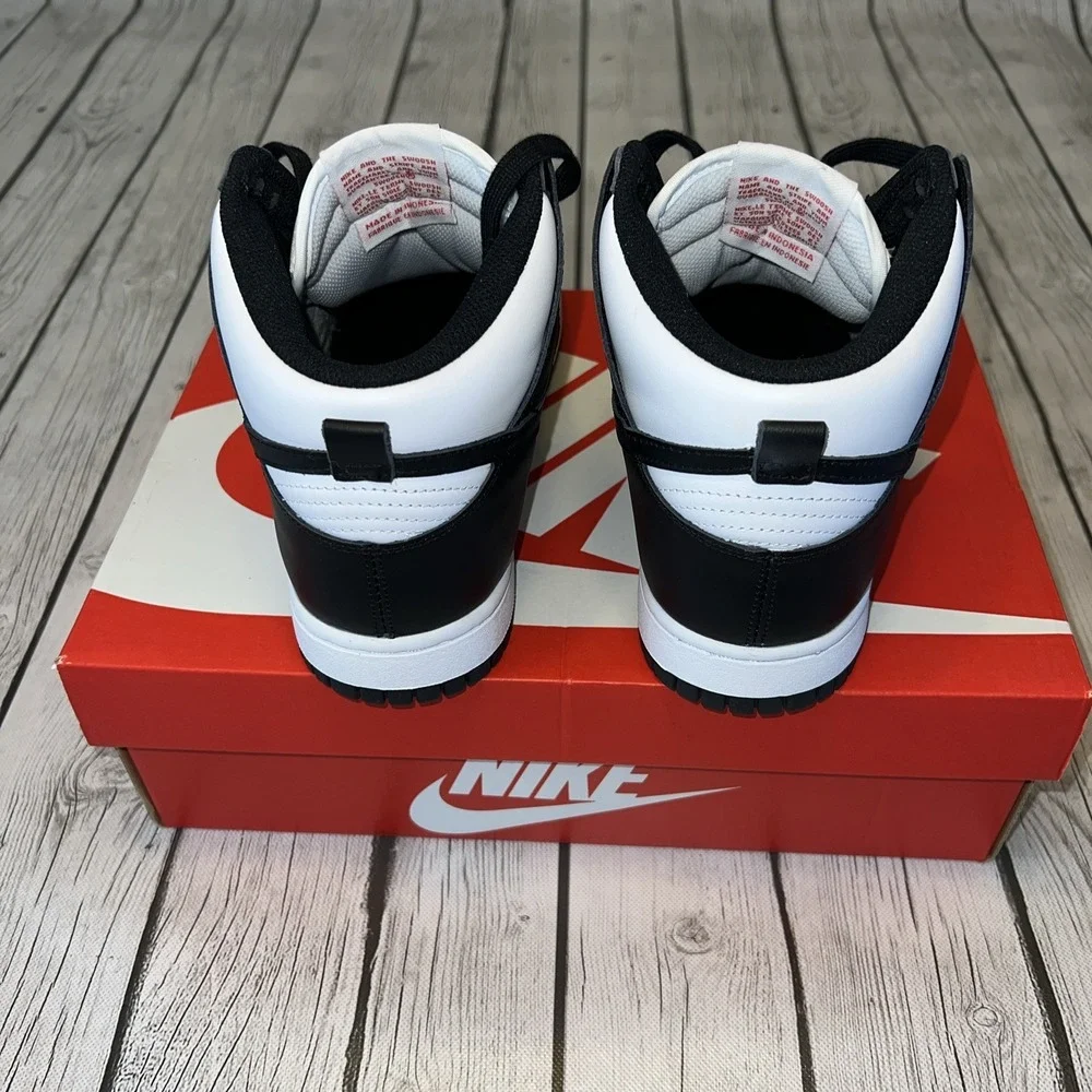 Size 9 Women's 7.5 Men's - Nike Dunk High White / Black With Box